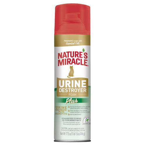 Nature’s Miracle Cat Urine Destroyer Plus Foam Aerosol 17.5 oz