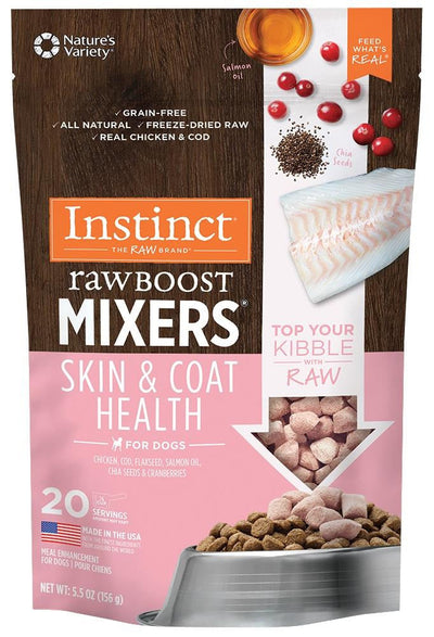 Nature's Variety Instinct Raw Boost Mixers - Skin & Coat Health Dog 5.5oz {L+1}699967 769949601135