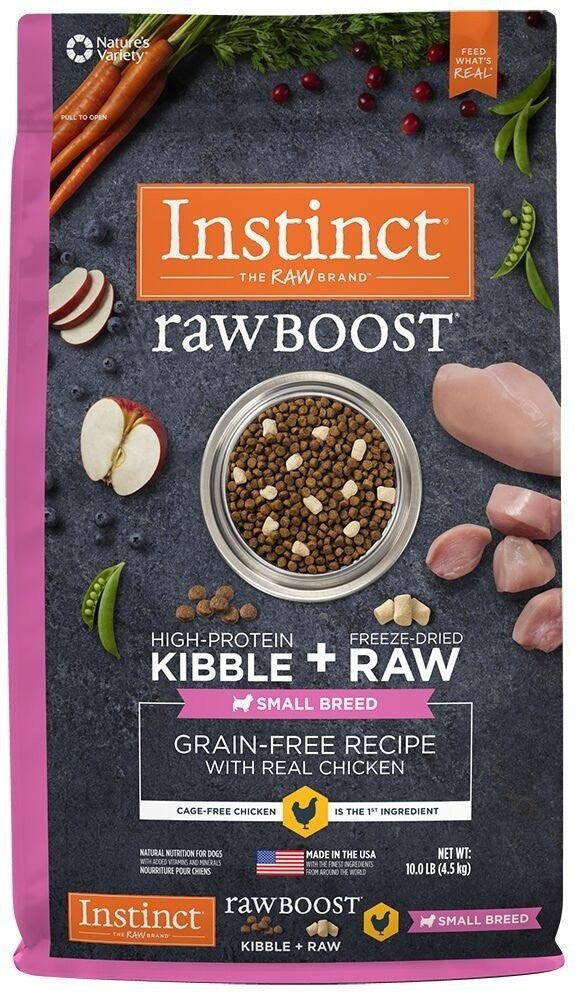 Nature's Variety Instinct Raw Boost Small Breed Grain-free Chicken Meal Dry Dog Food-10-lb-{L-1} 769949652557
