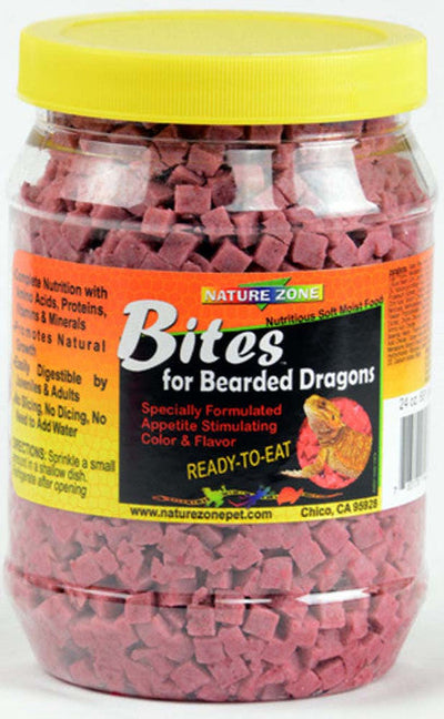 Nature Zone Bearded Dragons Bites Gel Food 24 oz - Reptile