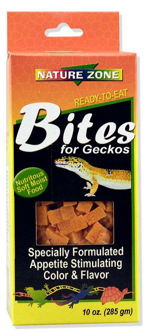 Nature Zone Gecko Bites Gel Food 9 oz - Reptile