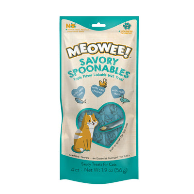 Meowee! Savory Spoonables Cat Treats Tuna, Chicken, & Duck 1.9 oz 615650000036