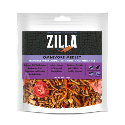 Zilla Medley Diet Omnivore Mix Omnivore Mix 4 oz 096316002982