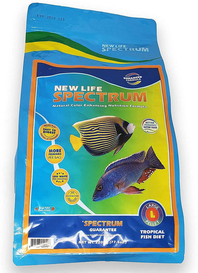 New Life Spectrum Tropical Fish Large Pellet 2200 g 817987020408