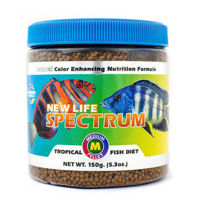 New Life Spectrum Tropical Sinking Pellets Fish Food 5.3oz MD - Aquarium