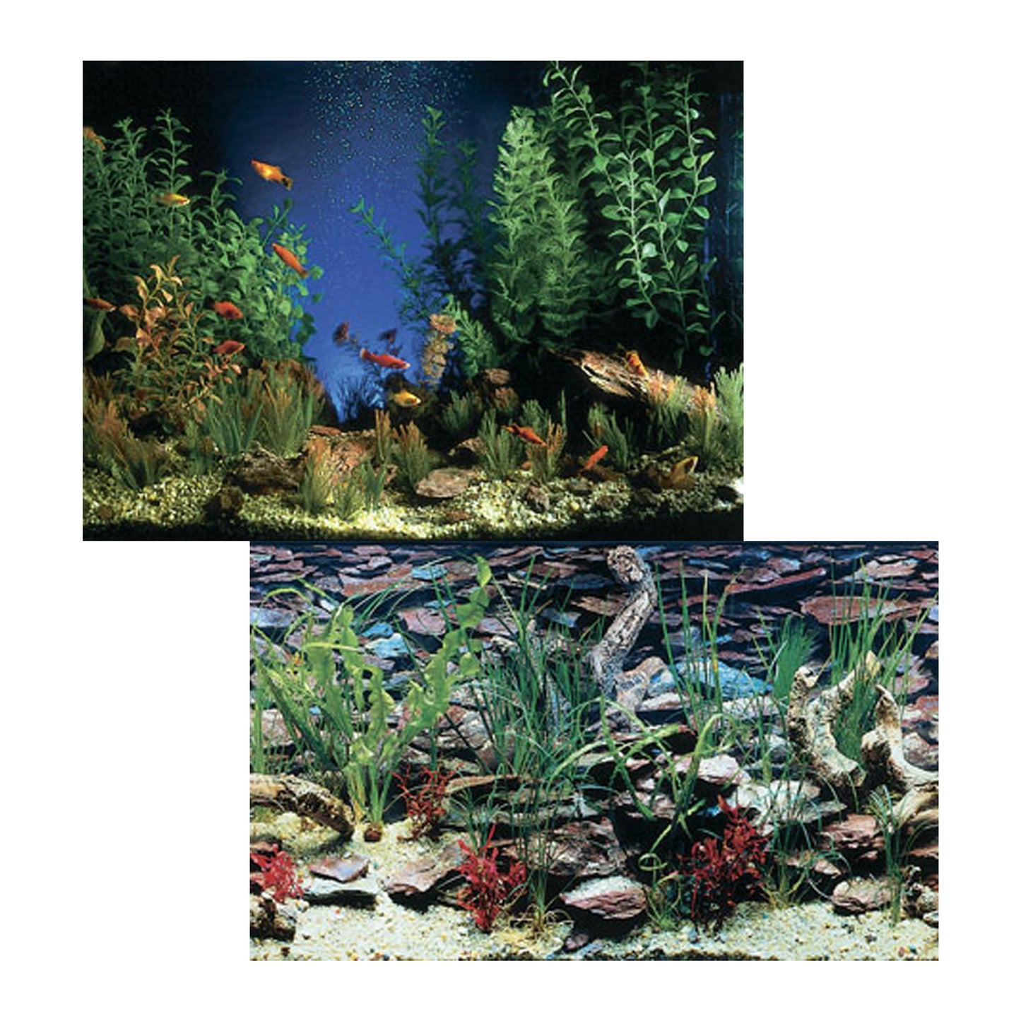 Penn-Plax Double Back Aquarama & Shalescape Background Roll 19.25In X 50 ft 030172131011