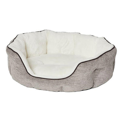 MidWest Homes for Pets QuietTime Deluxe Tulip Dog Bed Taupe M 027773025702