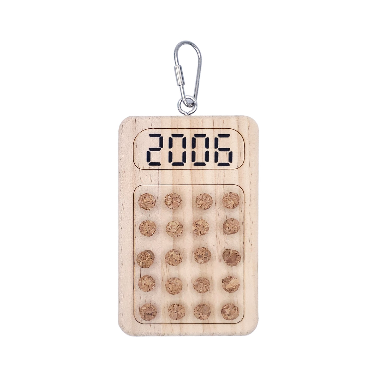 A & E Cages Happy Beaks Wood and Cork Calculator Bird Toy 644472992106