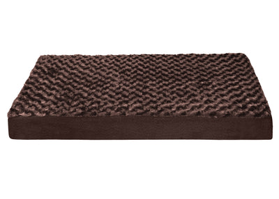 Fur Haven Pet Products Ultra Plush Deluxe Orthopedic Pet Cushion Chocolate Medium 815181022839