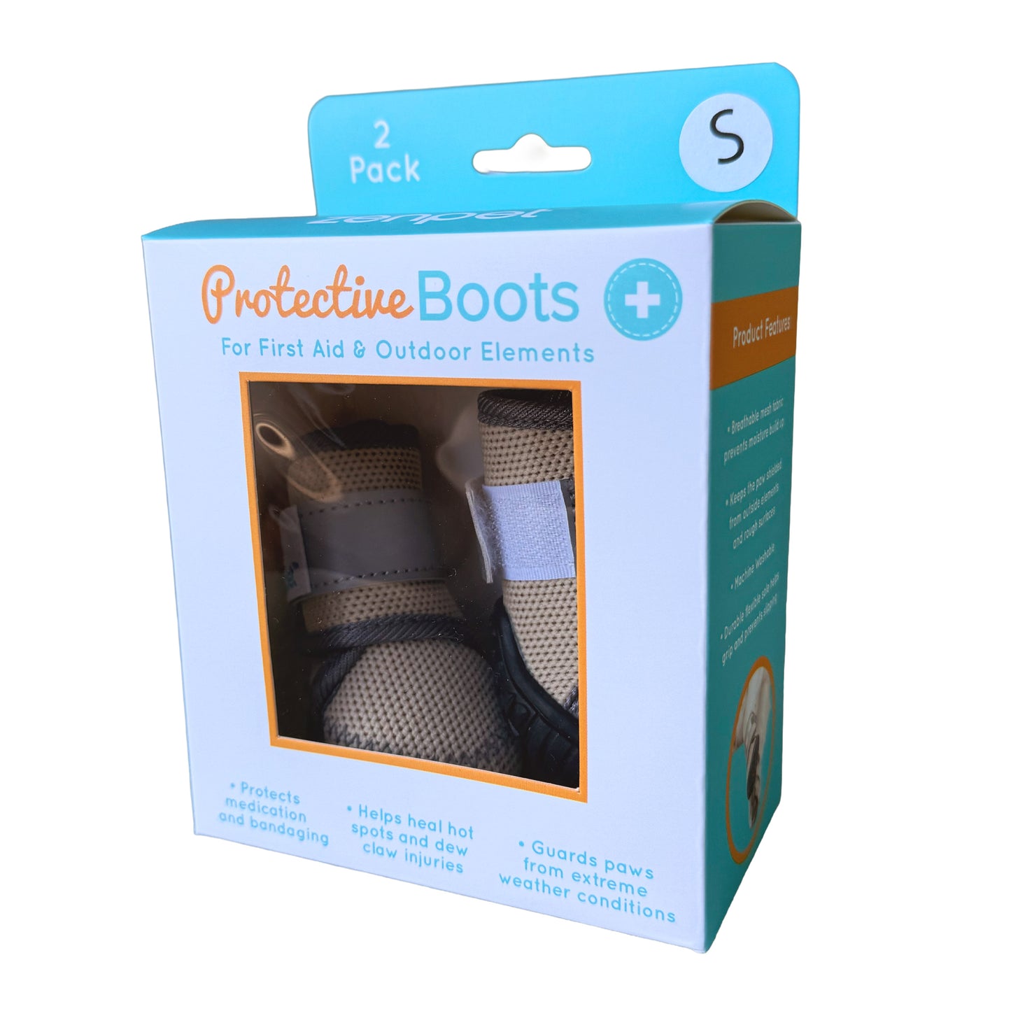 ZenPet Protective Dog Boots Small, 2 pk 619567707576
