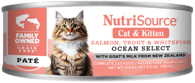NutriSource Cat & Kitten Canned Cat Food Ocean Select 12ea/5.5 oz 073893922087