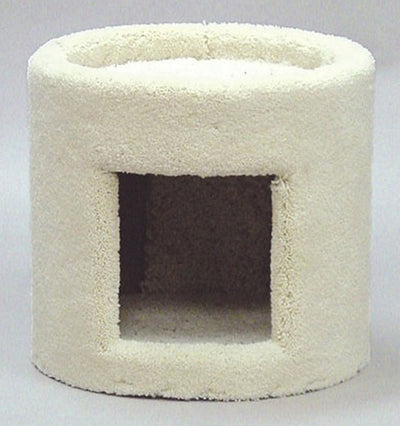 North American Pet One Story Plush Cat Condo Assorted 13"W X 13"D X 10.5"H