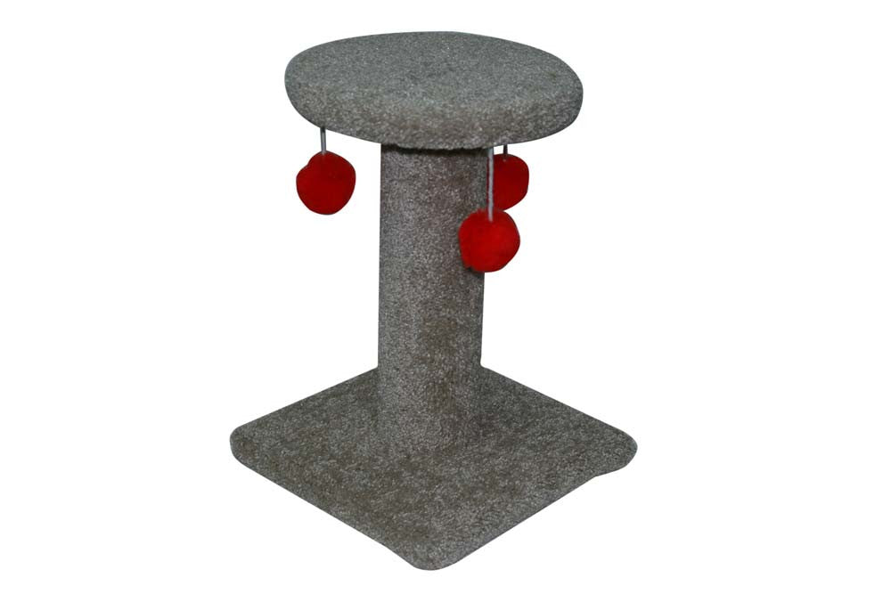 North American Pet Spinning Cat Post with Toys Assorted 17 in