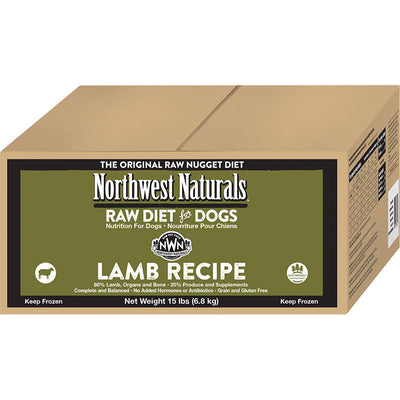 Northwest Naturals Dog Frozen Nuggets Lamb Bulk 15lb 087316386547