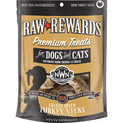 Northwest Naturals Dogs and Cats Freeze Dried Turkey Neck Treats 4ct 1.25lb {L-x} 087316386141