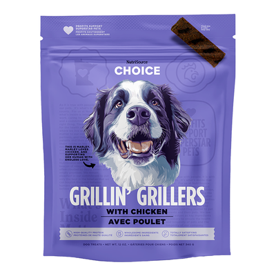NUTRISOURCE DOG CHOICE GRILLIN GRILLERS CHICKEN 12OZ