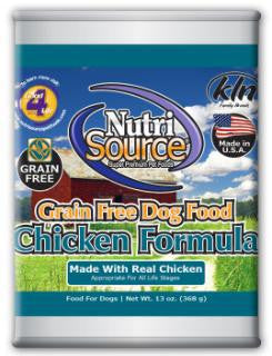 Nutri Source Grain Free Chicken Can Dog Food 12/13Z {L + 1x} 131000