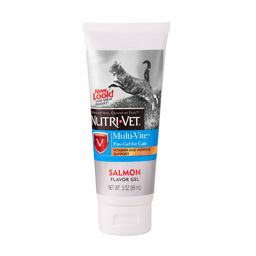 Nutri - Vet Multi - Vite Salmon Paw - Gel for Cats 3 oz - Cat
