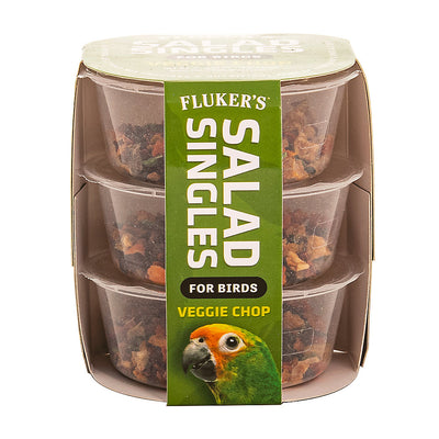 Fluker's Salad Singles Veggie Chop Blend for Birds 0.65 oz, 3 pk 091197140006