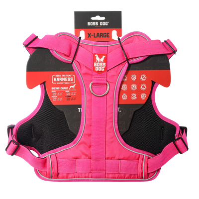 Boss Dog Tactical Dog Harness Hot Pink X-Large 850065051437