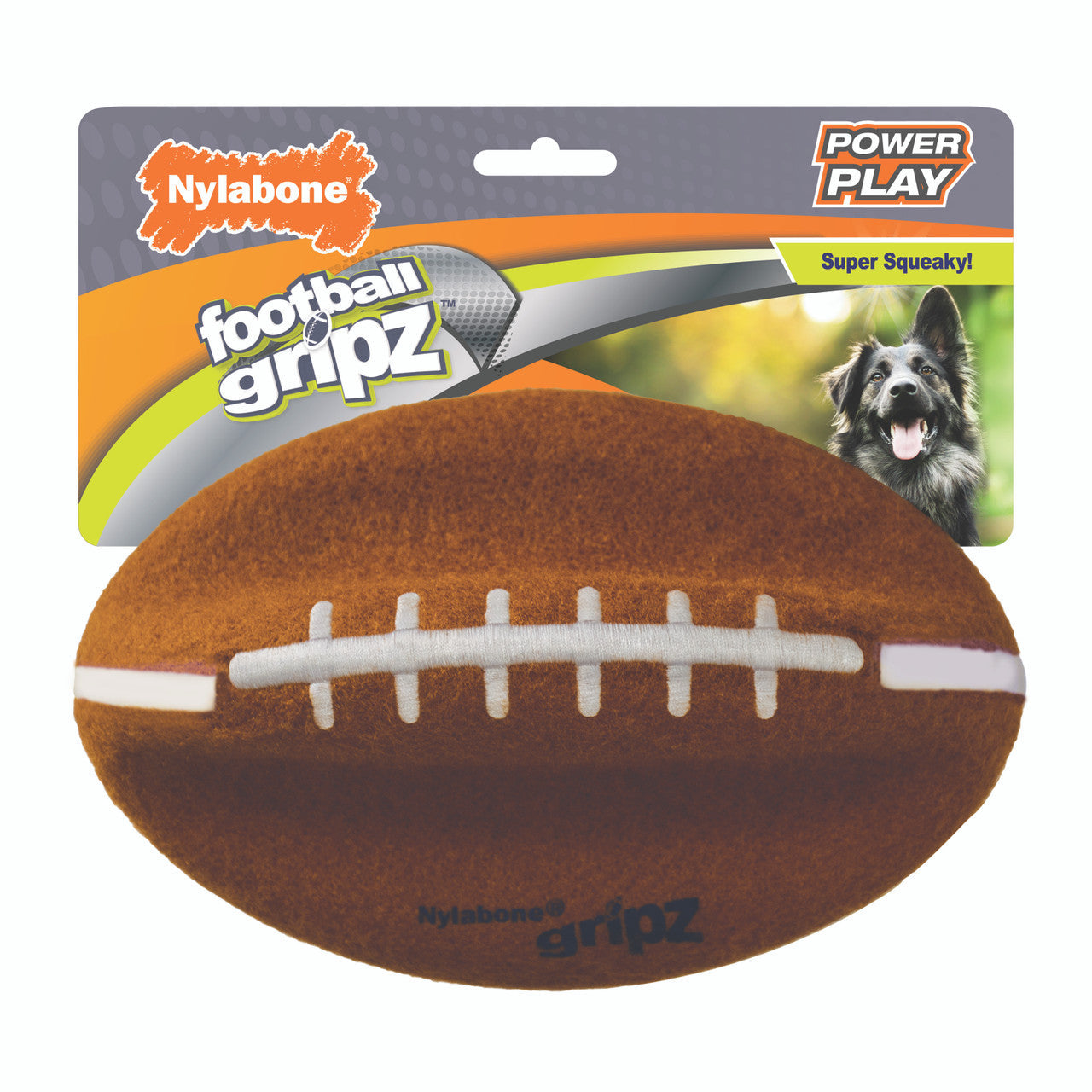 Nylabone Power Play Dog Football Gripz Large 8.5" (1 Count)