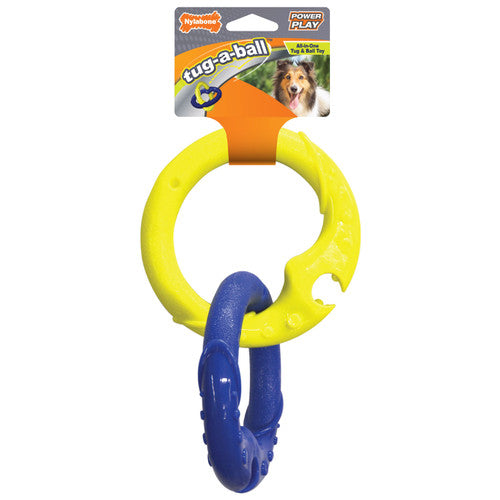 Nylabone Power Play Tug - a - Ball 2 - in - 1 Ball and Tug Toy for Dogs Large (1 Count) - Dog