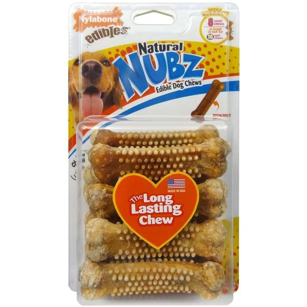 Nylabone treat Nat Nubz Chkn Sm 8pk 018214834304