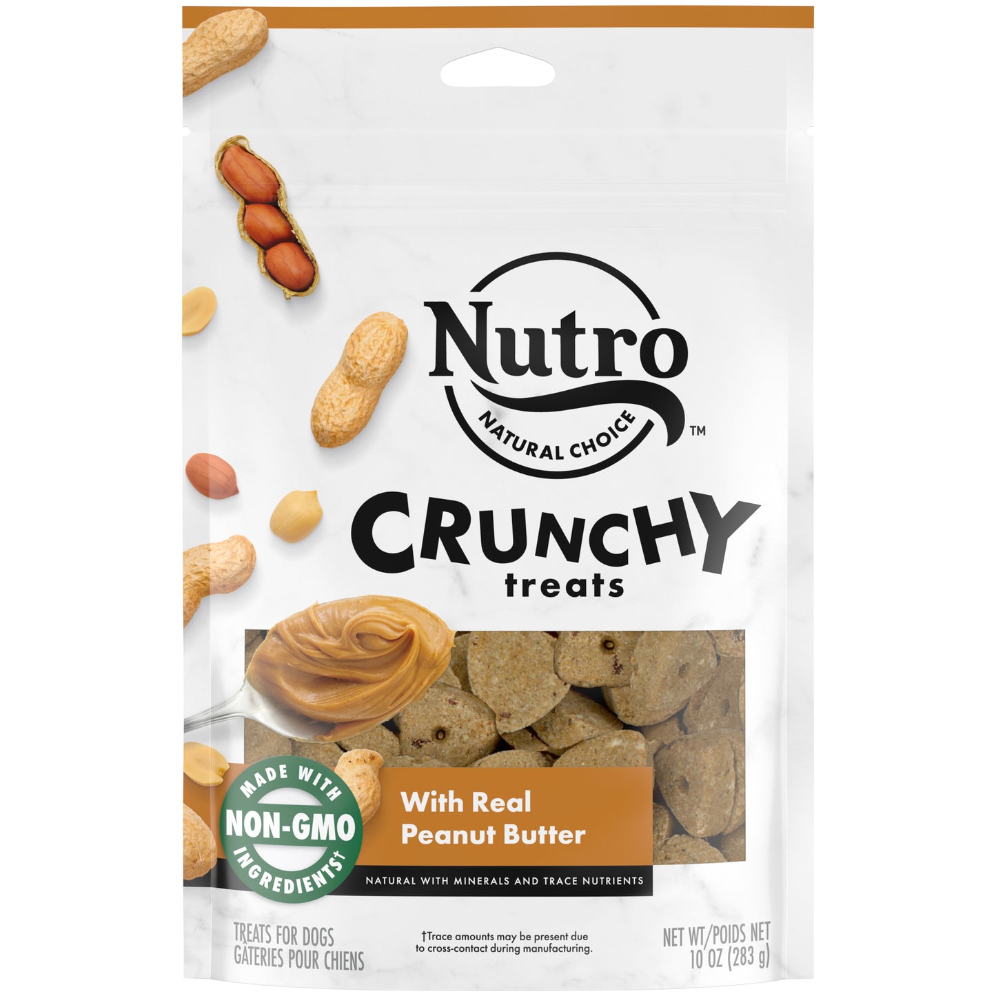 Nutro Products Crunchy Dog Treats Peanut Butter 10 oz 079105110884