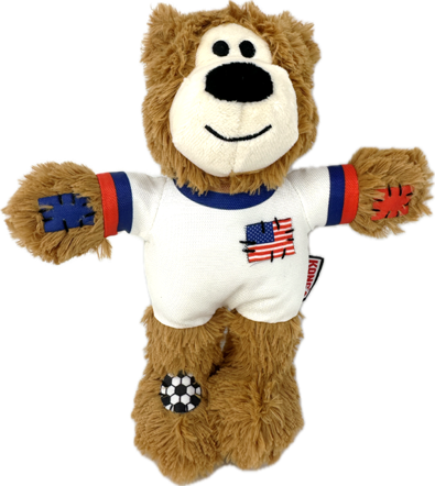 KONG Wild Knots Sport Bear Dog Toy USA Medium 035585539188