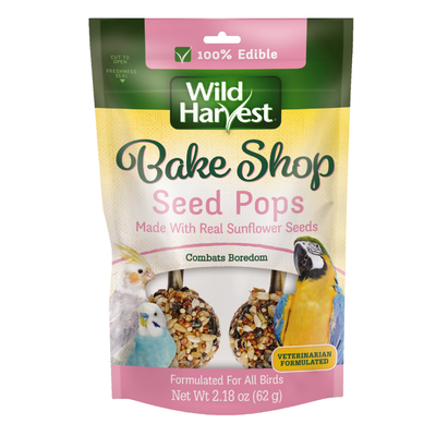 Wild Harvest Bakeshop Seed Pops Bird Treats Real Sunflower Seeds 2 ct 026851993087