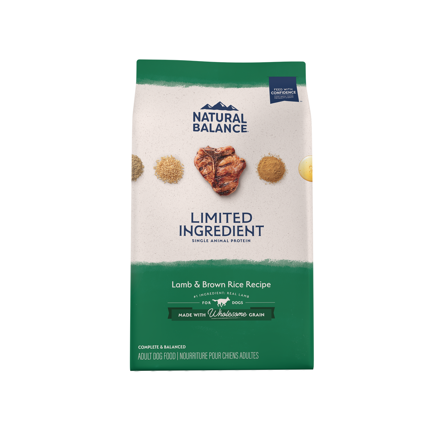 Natural Balance Pet Foods Limited Ingredient Dry Dog Food Lamb & Brown Rice 24 lb 723633014465