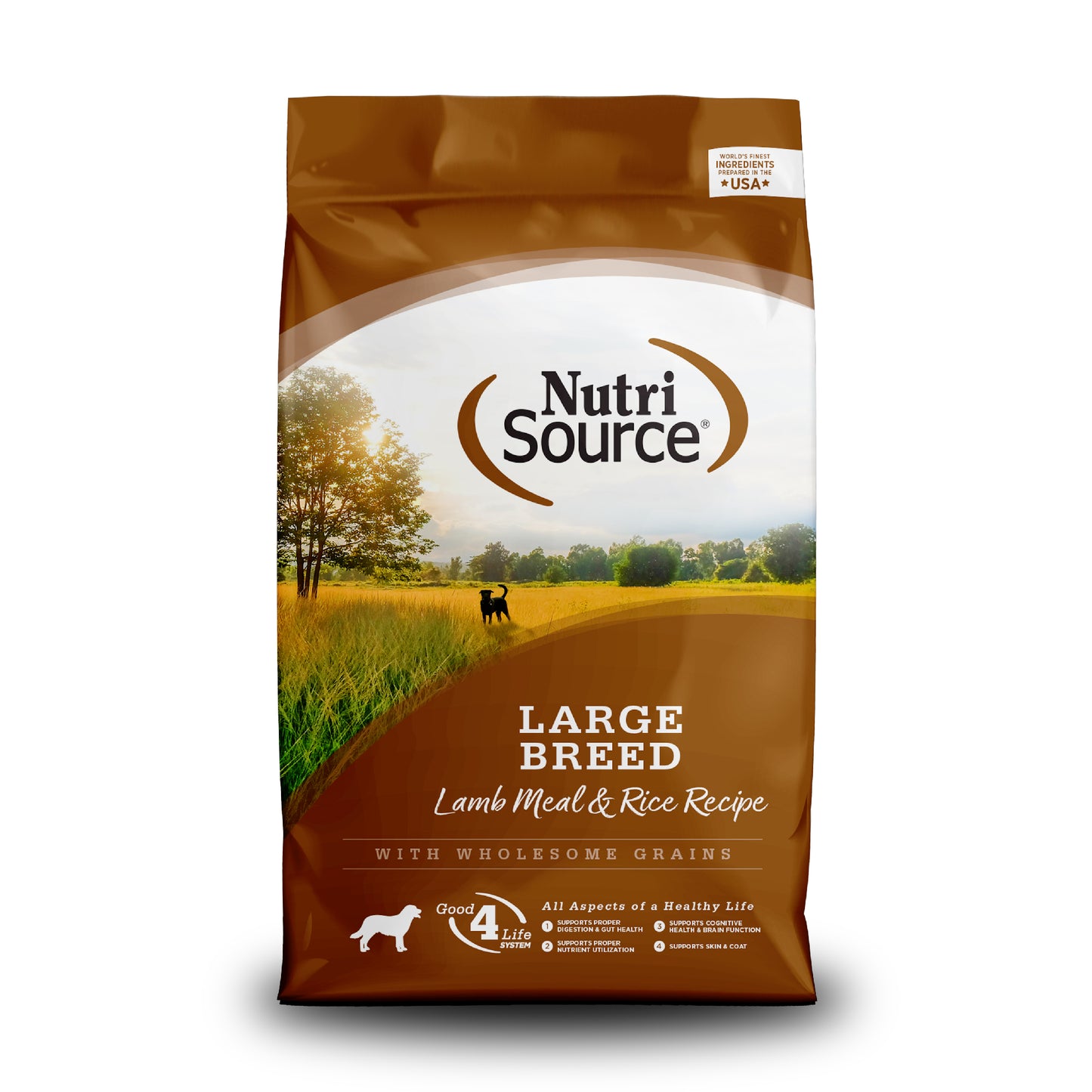 NutriSource Large Breed Dry Dog Food Lamb & Rice 26 lb 073893267027
