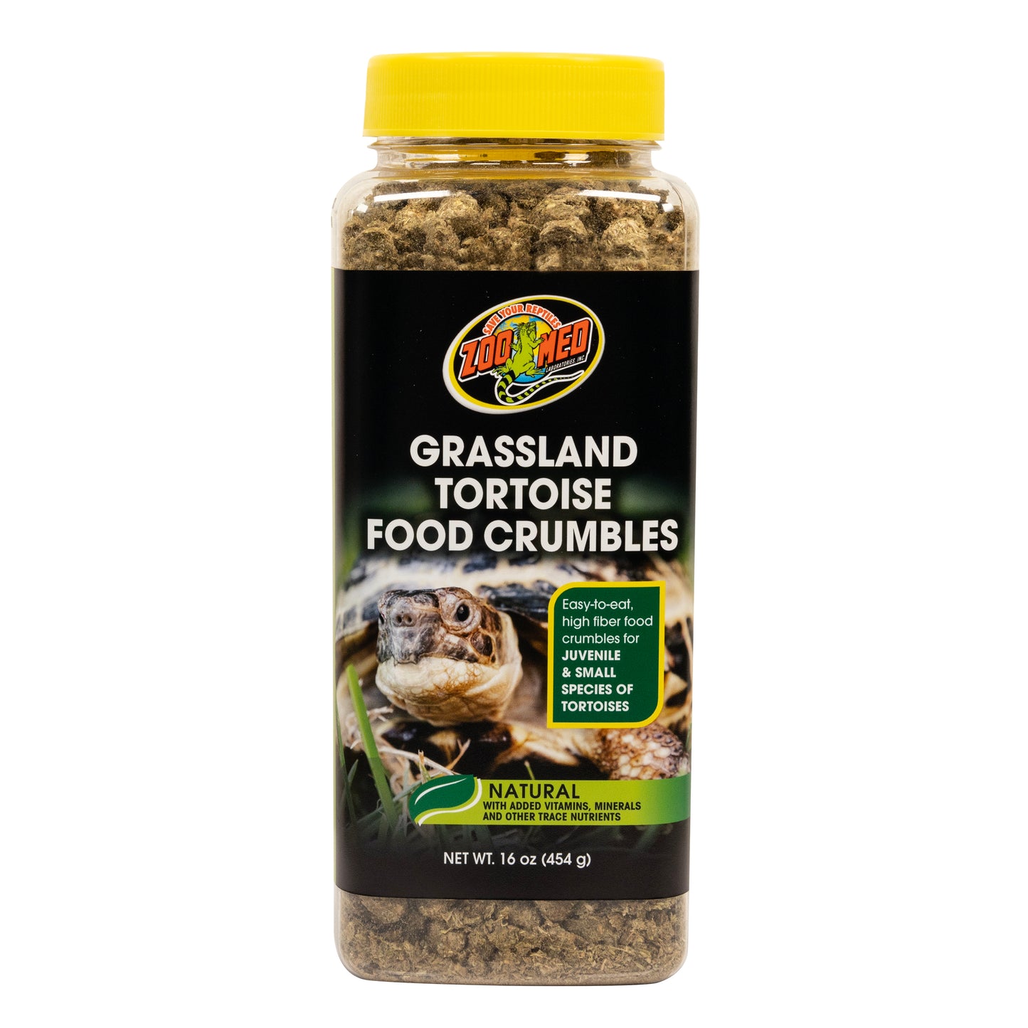 Zoo Med Grassland Tortoise Food Crumbles 16 oz 097612401370