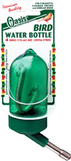 Oasis Bird Water Bottle Green 4 oz