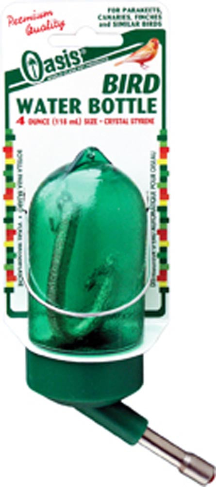 Oasis Bird Water Bottle Green 4 oz