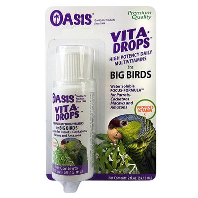 Oasis Vita Drops Multivitamin Supplement for Big Birds 2 fl. oz - Bird