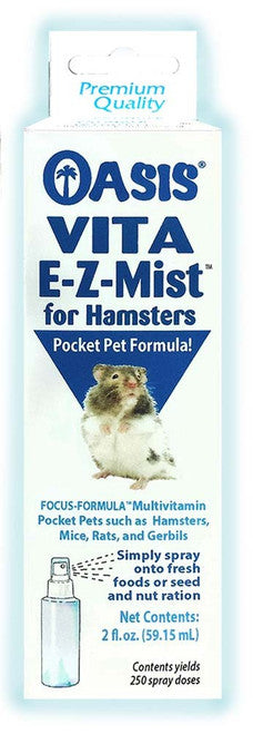 Oasis VITA E - Z - Mist Multivitamin Spray for Hamster & Pocket Pets 2 fl. oz - Small - Pet