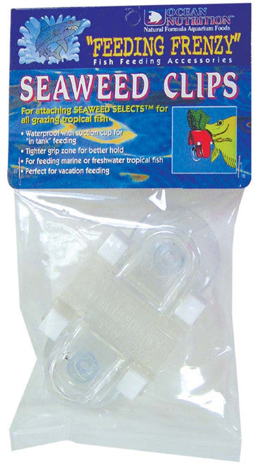 Ocean Nutrition Feeding Frenzy Seaweed Clips Clear 2 Pack - Aquarium