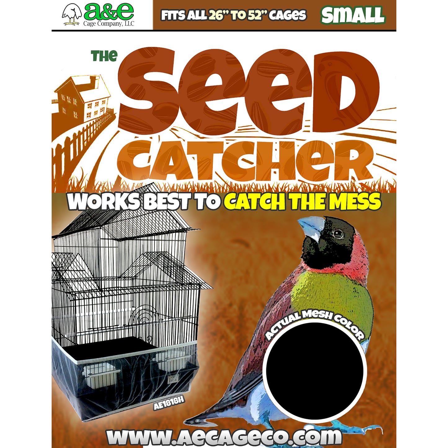 A & E Cages Seed Catcher Small 644472017342