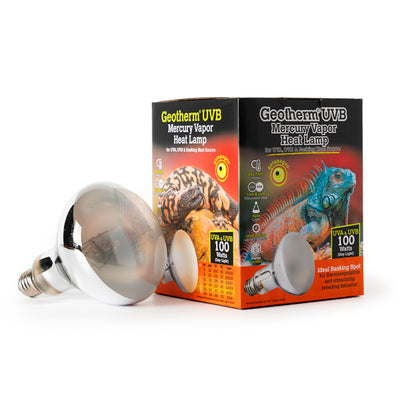 Galapagos Geotherm UVB Mercury Vapor Heat Lamp 100 W 759834057215