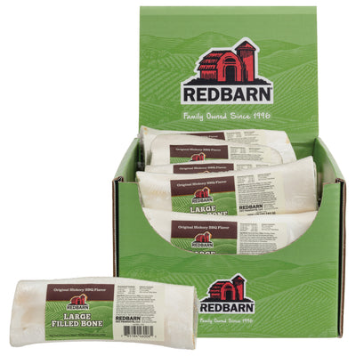 Redbarn Pet Products Filled Bone Dog Treat Original Hickory BBQ 15ea/Large, 15 ct 785184460061