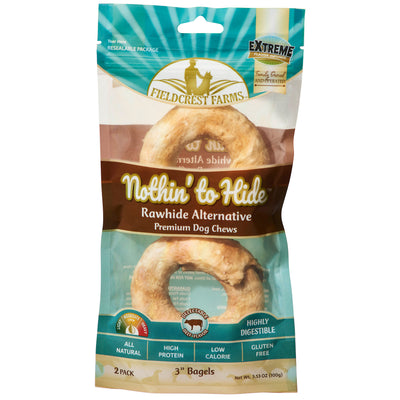 Fieldcrest Farms Nothin' to Hide Bagels Dog Treat Beef 3 in, 2 pk 810002631580
