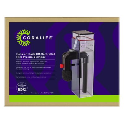 Coralife Hang on Back DC-Controlled Mini Protein Skimmer 65 g 096316002852