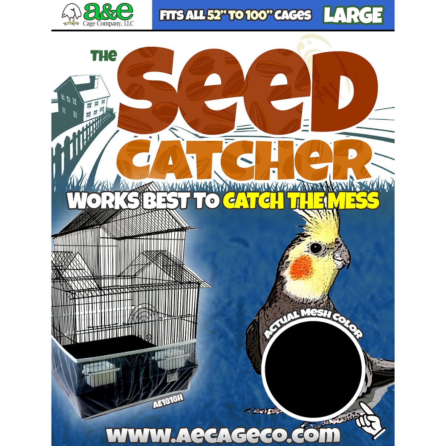 A & E Cages Seed Catcher Large 644472017144