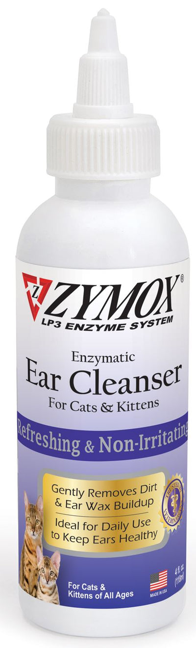 Zymox Enzymatic Ear Cleanser for Cats & Kittens 4 oz 667334204001