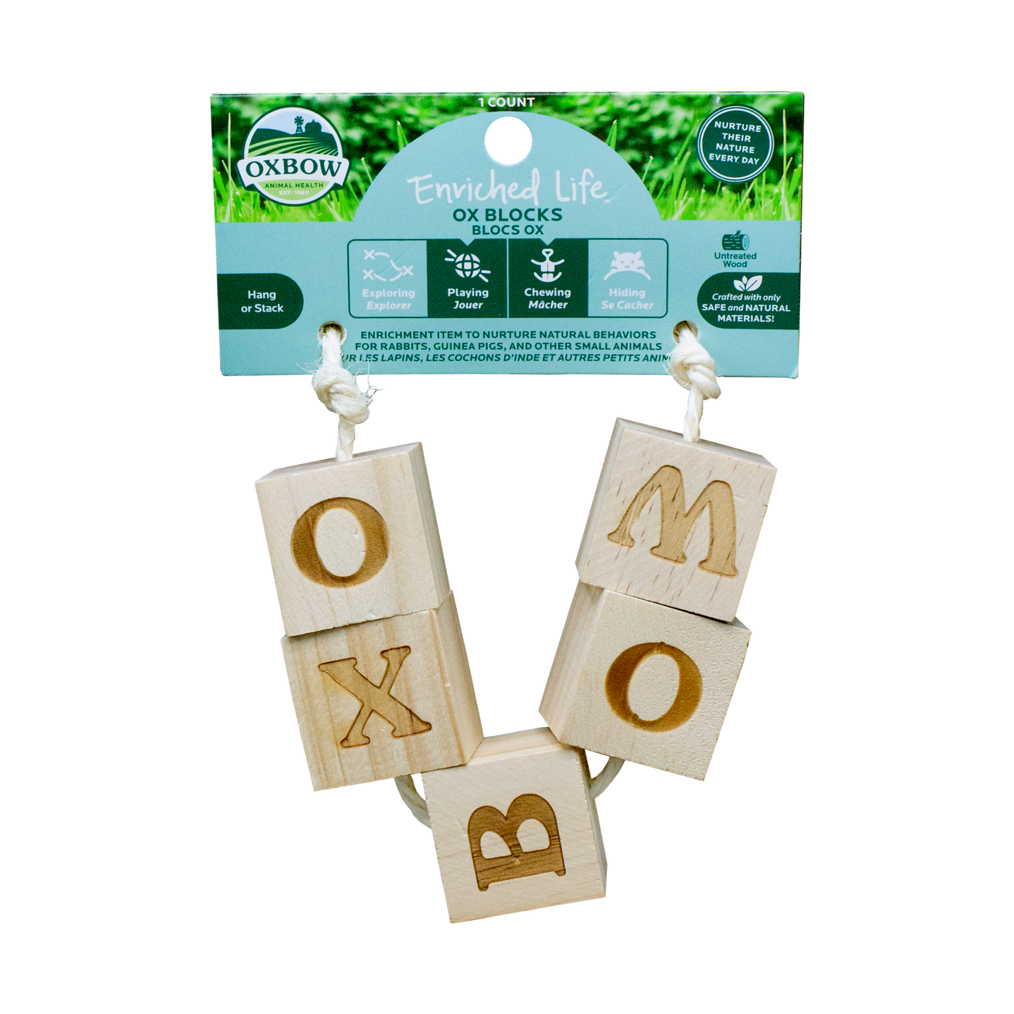 Oxbow Animal Health Enriched Life Ox Blocks Small Animal Chew Toy 744845967851