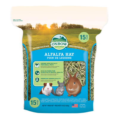 Oxbow Animal Health Alfalfa Hay Small Animal Treat 15oz