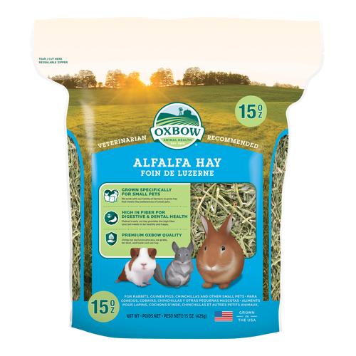 Oxbow Animal Health Alfalfa Hay Small Treat 15oz - Small - Pet