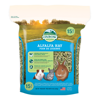 Oxbow Animal Health Alfalfa Hay Small Treat 15oz - Small - Pet