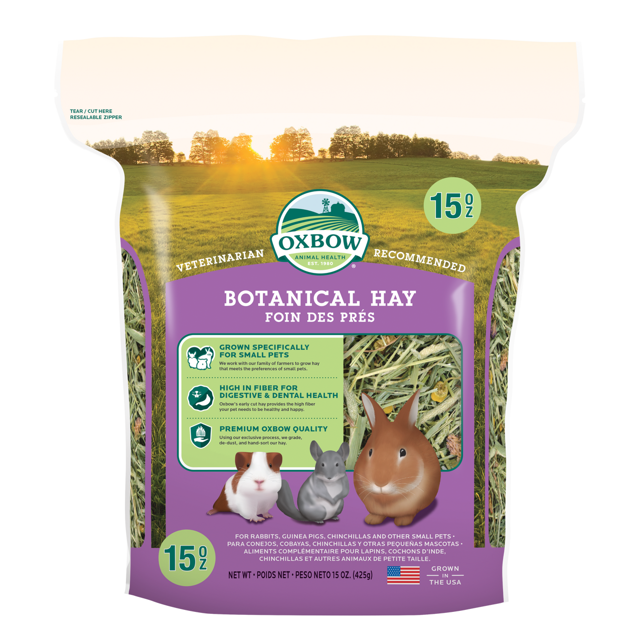 Oxbow Animal Health Botanical Hay Small Animal Treat 15oz